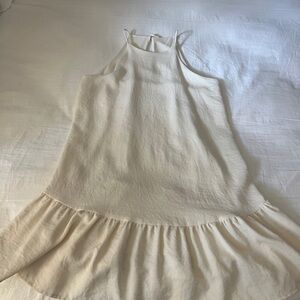 Cream Sleeveless Dress